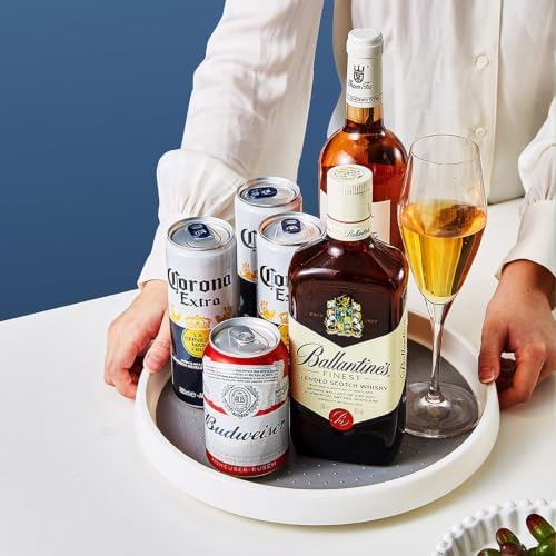 Lazy Susan Turntable Organizer 4 Pack - 10" Rotating Spice Rack Trays