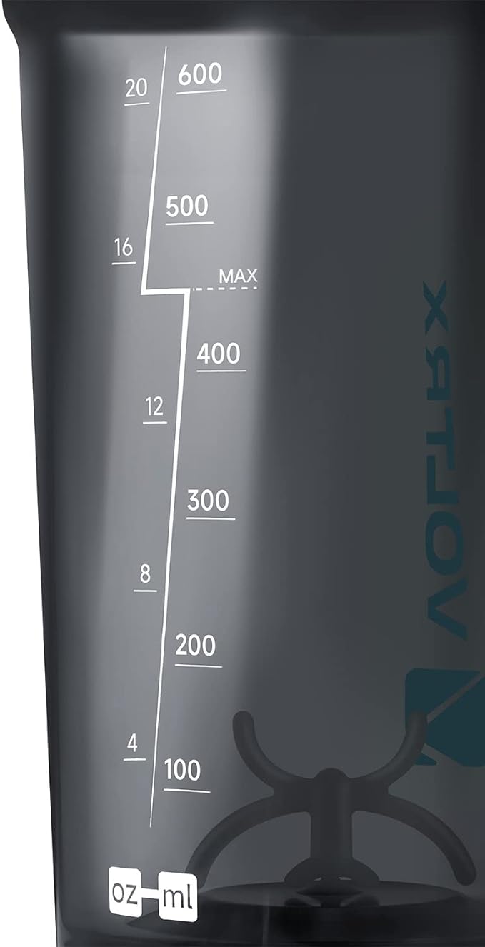 VOLTRX Shaker Bottle, Gallium USB C Rechargeable Electric Protein Shake Mixer, Shaker Cups for Protein Shakes and Meal Replacement Shakes, BPA Free, Made with Tritan, 20oz
