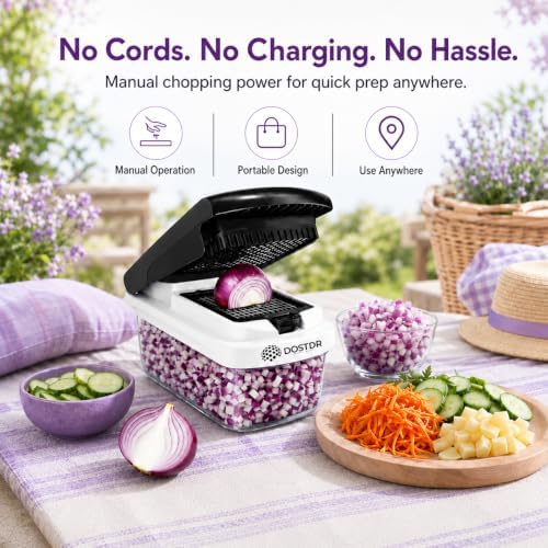 Compact Premium Vegetable Chopper Container Graded Stainless Steel & ABS