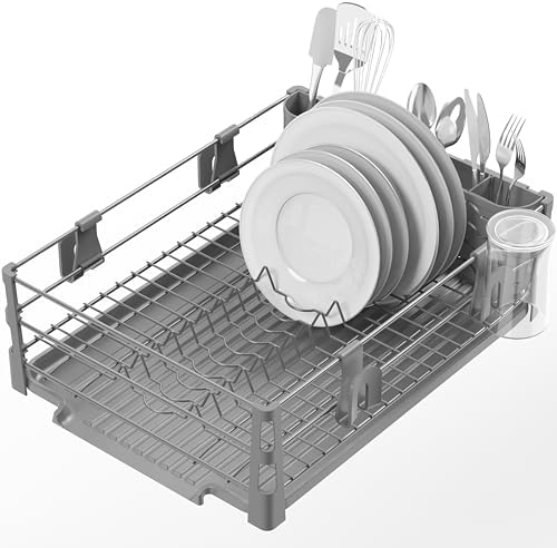 Dish Drying Rack, Silver