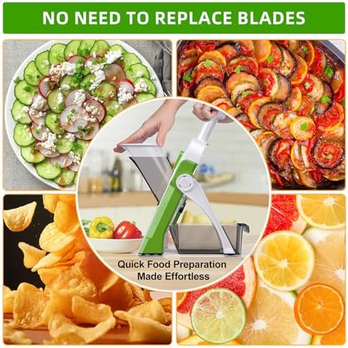 Safe Mandoline Slicer for Kitchen, Professional Vegetable Potato Slicer - Image 3