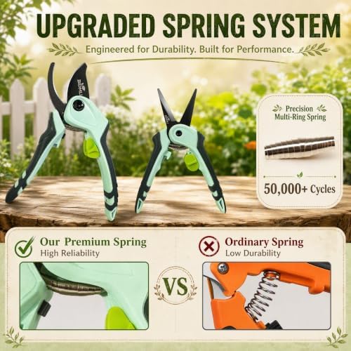 2-Pack Garden Versatile Professional Garden Pruning Shears Scissors
