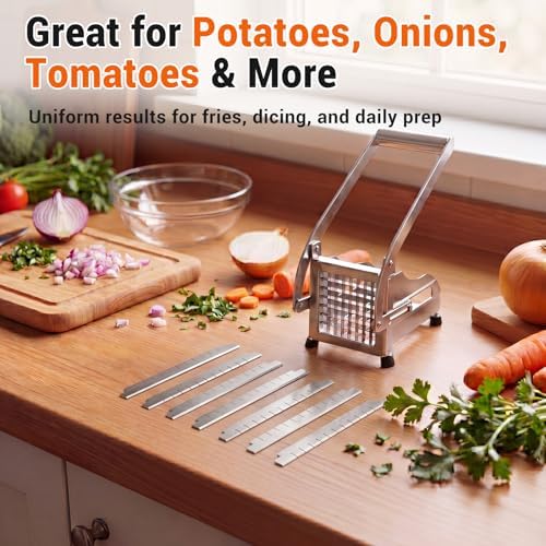 40 Pcs 1/4" Replacement Chopper Blade Kit Stainless Steel Dicer Blade for Commercial Kitchen Fruit Cutting Machine Tomato Onion French Fries Cutter - Image 6