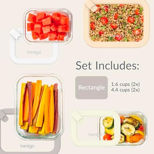 Signature Glass Food Storage Containers with Lids, 8 Piece Set