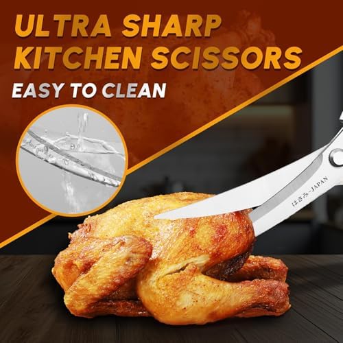 Kitchen Scissors and Cooking Tong, Kitchen Shears Set All Purpose