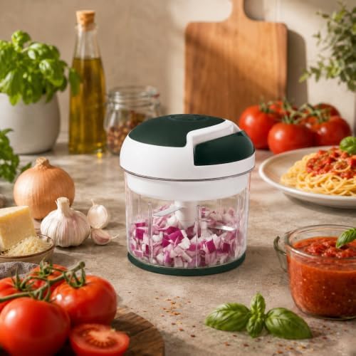 Starfrit Pull Chopper, Manual Food Processor, 3 Blades, Multi-Purpose - Image 2