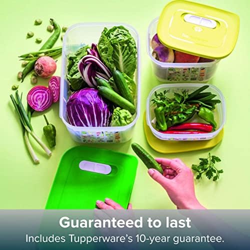 FridgeSmart Food Storage Container - Small Deep Tub 1.8L - Keeps Food Fresher For Longer - Secure Seal - Stackable for Easy Organisation - BPA Free Plastic - Tubs with Lid