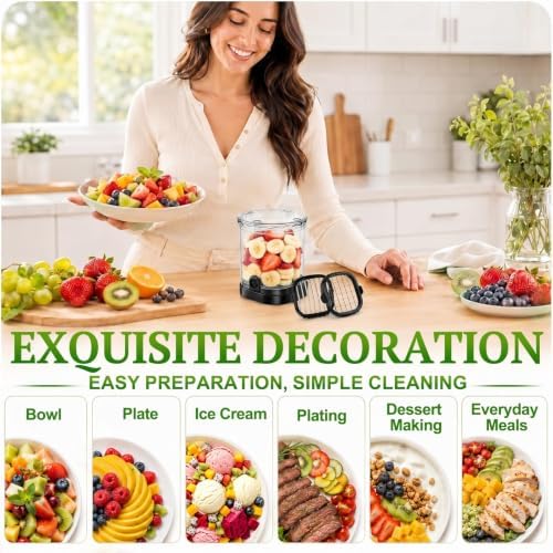 Hendiy 2-in-1 Fruit Slicer Cup, Stainless Steel - Image 6