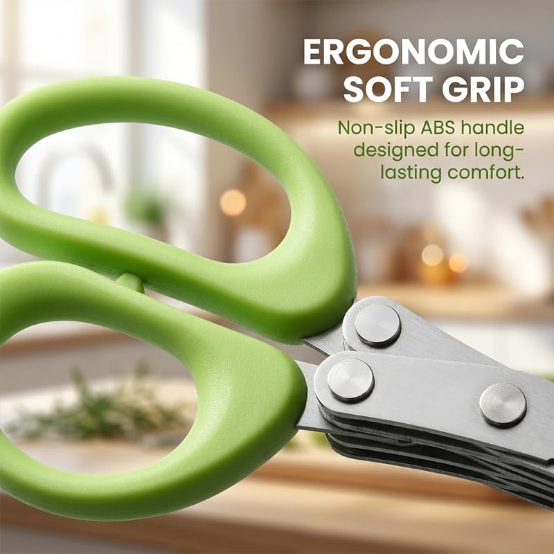 Herb Scissors Set, Multipurpose Cutting Shears for Kitchen, 5 PCS