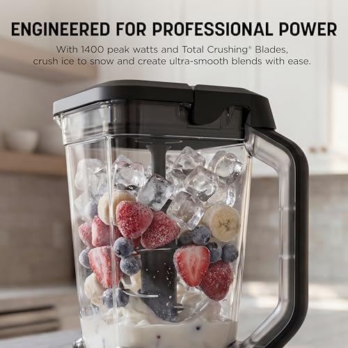 Ninja BN751 Professional Plus DUO Blender, 1400 Peak Watts, 3 Auto-IQ Programs for Smoothies, Frozen Drinks & Nutrient Extractions, 72-oz. Total Crushing Pitcher & (2) 24 oz. To-Go Cups, Black - Image 3