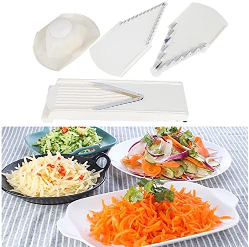 Mandoline Slicer, Multifunctional Household V ‑ Shaped Grater Slicing Cutter with Hand Protector - Image 6
