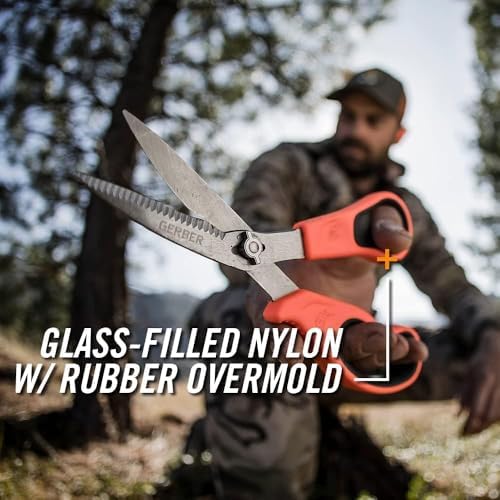 Vital Take-Apart Poultry Kitchen & Hunting Shears, Serrated, Orange
