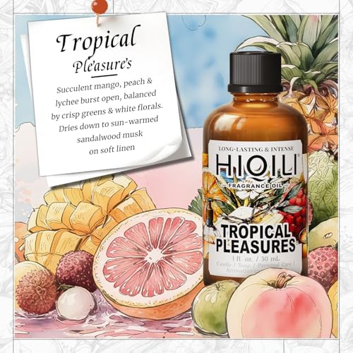 HIQILI Tropical Pleasures Fragrance Oil for Diffuser,Candle Soap&Body Craft - Image 2