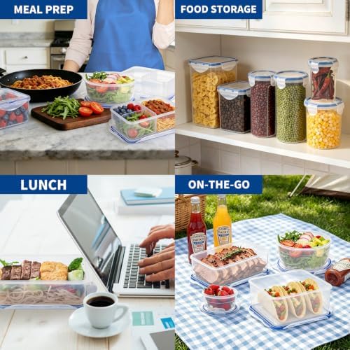 Food Storage Containers, Medium, Set of 3 (4.8 Cup)