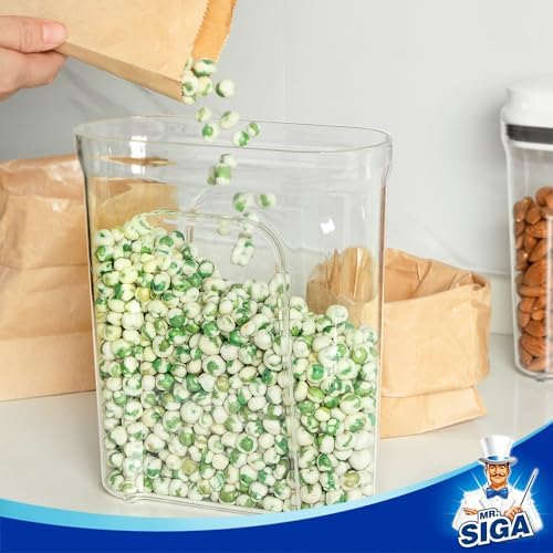 Airtight Cereal Dispenser Set, Storage Containers for Dry Goods