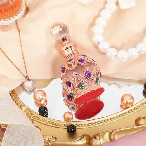 Luxshiny 15ml Glass Perfume Bottle Rose Gold Travel Bottle - Image 3