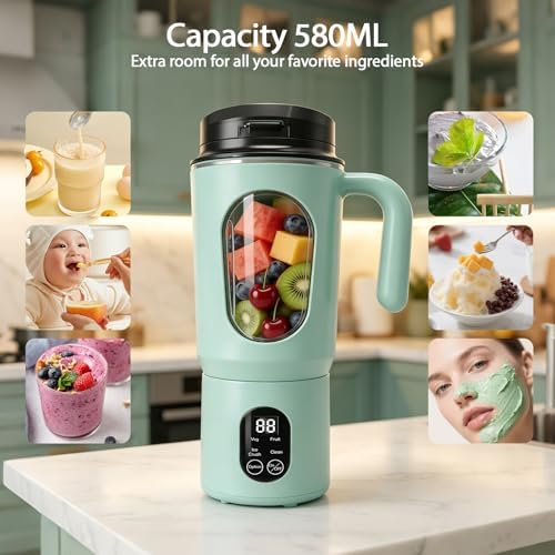Portable Blender for Smoothies, 580ML USB-C Rechargeable Personal Blender - Image 6