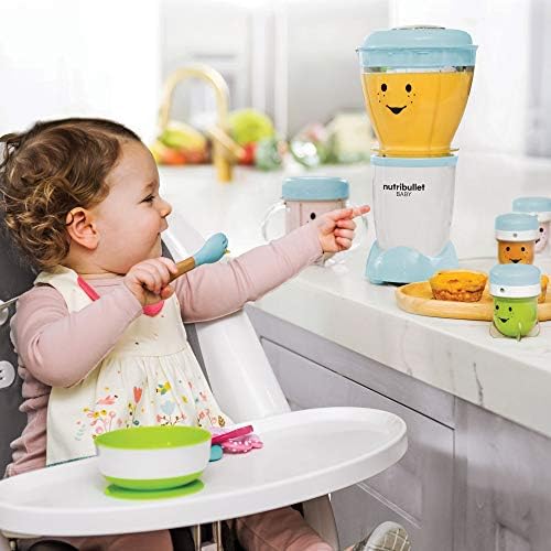NutriBullet NBY-50100 Baby Complete Food-Making System, 32-Oz, White, Blue, Clear - Image 3