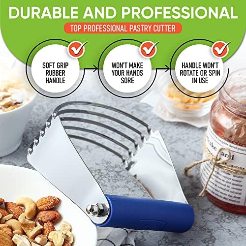 Spring Chef Large Dough Blender For Baking - Pro Pastry Blender - Sapphire - Image 5