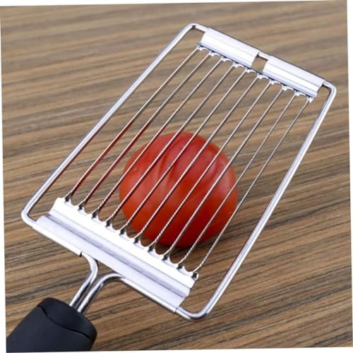 Tomato Slicer,Fruit Slicer Stainless Steel Handheld Boiled Eggs Slicer Tomato Cutter Veggie Chopper Kitchen Gadgets - Image 3