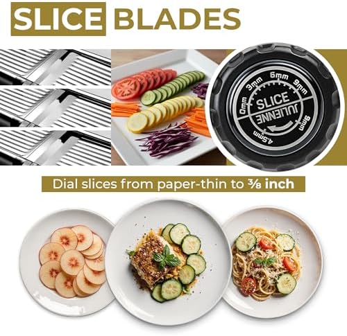 Gramercy Mandoline Food Slicer With 12 Slice Settings, LITE Edition