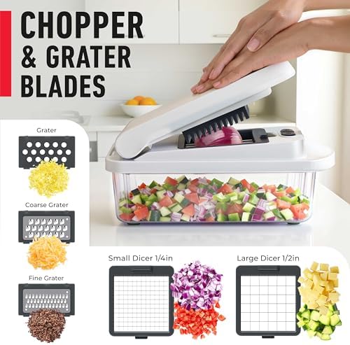 Mueller The Real Original Pro Vegetable Chopper & Mandoline Slicer, 10-in-1 - Image 5