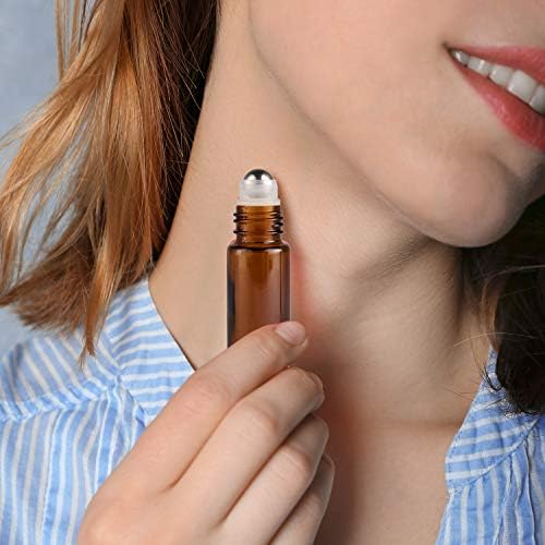 Hoa Kinh 10ml 48Pack Roller Bottles for Essential Oils Amber Roller Bottle - Image 2
