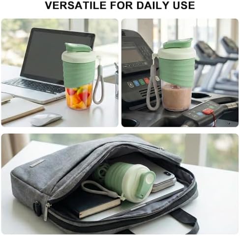 X SIM FITNESSX 530ML Protein Shaker Bottle, Small Portable Mixer Cup, BPA Free (light Green) - Image 2