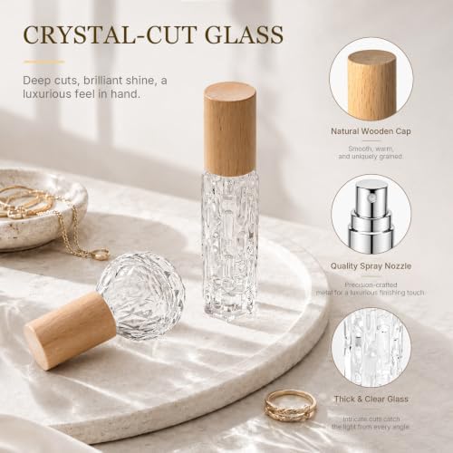 Perfume Bottles, Refillable Spray Bottles (Walnut-10ml,13ml,13ml,14ml,15ml) - Image 3