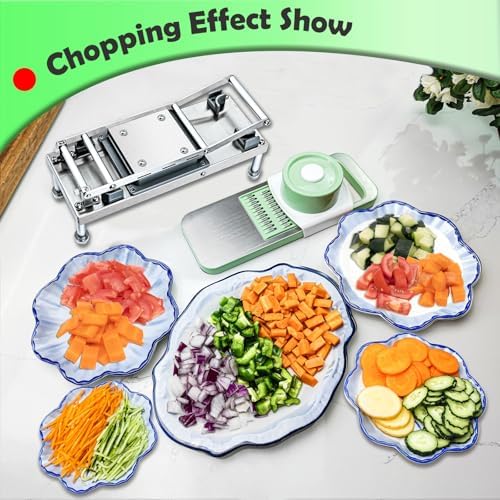 Vegetable Chopper Veggie Cutter Onion Food Dicer with Container 10 Blades