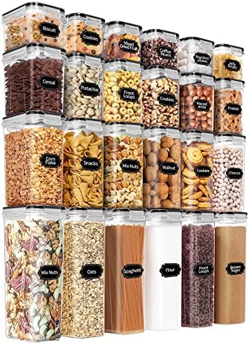 Airtight Food Storage Containers Set with Lids - 24 PCS, BPA Free