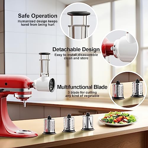 Slicer Shredder Attachment for Kitchenaid Stand Mixer