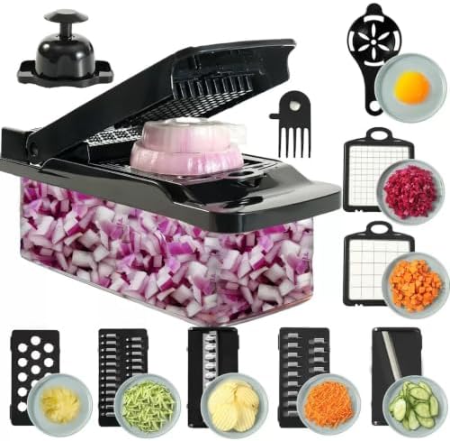 Vegetable Chopper,26in1 Food Veggie Chopper Cutter with Container by Unknown