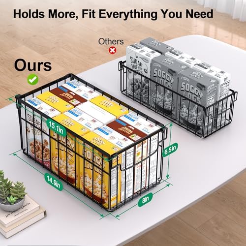 Freezer Organizer Bins, 4 Pack Big Baskets for 5/ 7 Cu.FT Deep Freezer