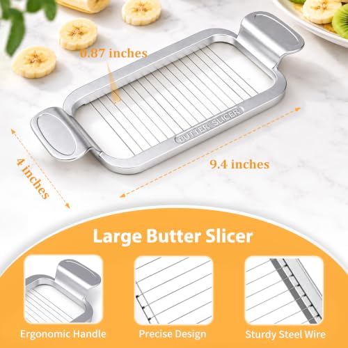 Large Butter Cutter, Heavy-Duty Banana Slicer with Stainless Steel Wires - Image 4