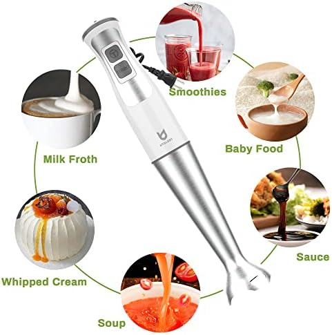 UTALENT Immersion Hand Blender with chopper - Puree Baby Food, Sauce & Soup - Image 5