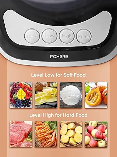 Food Processor, 12 Cup, 2-in-1 Feed Chute Procesador de Alimentos Electrico, 500W, BPA Free, Stainless Steel, Procesador de Alimentos for Mincing, Dicing, Shredding, Puree & Kneading Dough