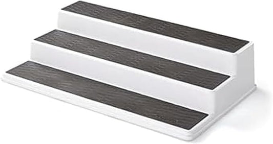 3-Tier Non-Skid Spice Rack Organizer for Kitchen Cabinet or Pantry