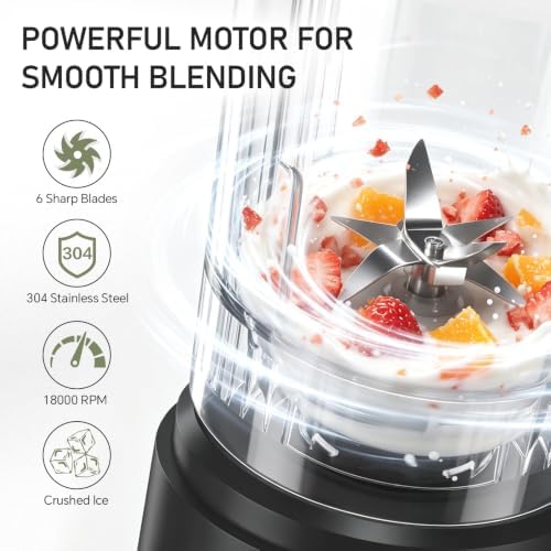 Portable Blender Personal Juicer for Shakes Smoothies with Insulated Sleeve - Image 4