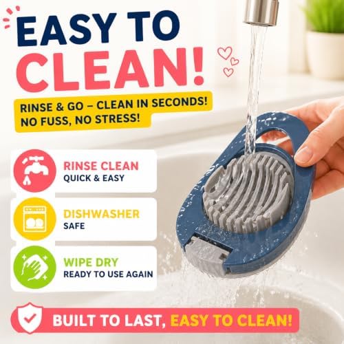 FANTEXY Egg Slicer for Hard Boiled Eggs, Stainless Steel Wire - Image 5