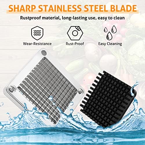 Chopper Blade 1/4" Inch Commercial Vegetable Dicer Blades, 2 Pack