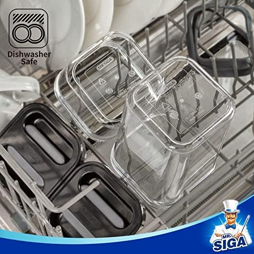 4 Pack Airtight Food Storage Container Set for Pantry Organization