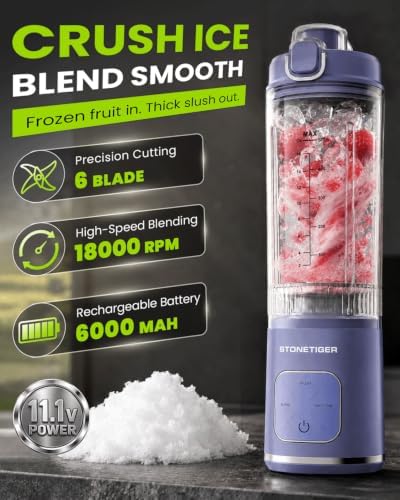 Portable Blender for Smoothie, Personal Blender, Cordless, Fitness &Travel - Image 2