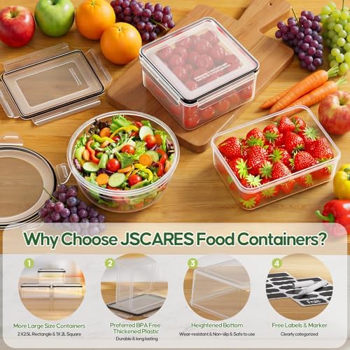 62 PCS Large Food Storage Containers with Lids (31 Lids & 31 Containers)