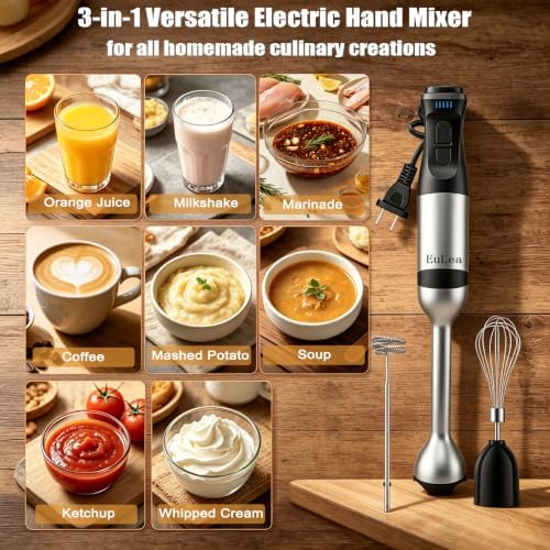 3-in-1 Immersion Blender 1200W 5-Speed Set