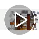 20 Jar Rotating Dark Acacia Wood Spice Rack with Spices Included & 5-Year Spice Refill Program – Rustic Wood Countertop Spice Rack with Glass Jars