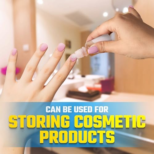 Tesorrio 50 Pcs Small Plastic Dropper Bottles with Caps, 5 ml Travel Size - Image 5