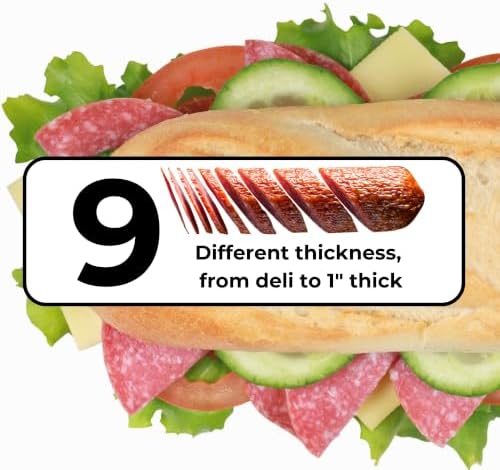 Starfrit Deli Slicer, 6.5" Stainless Steel Blade, Adjustable Thickness - Image 5