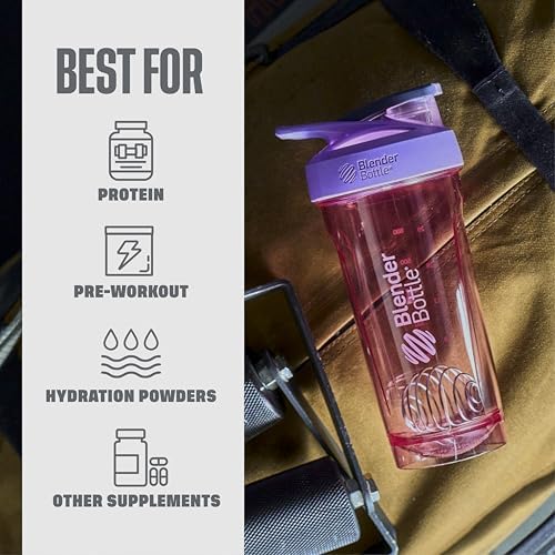 BlenderBottle Sport Flip Tritan Shaker Bottle 24 oz Purple - Image 5