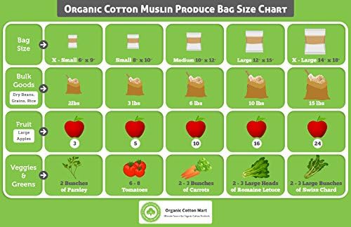 Potato Storage Bags for Pantry - Organic Cotton Potato Sacks - Washable Potato Keeper & Potato Holder with Drawstring - Root Vegetable Storage Sacks for Onion, Potato, Garlic (3 X Large - 14"x18")